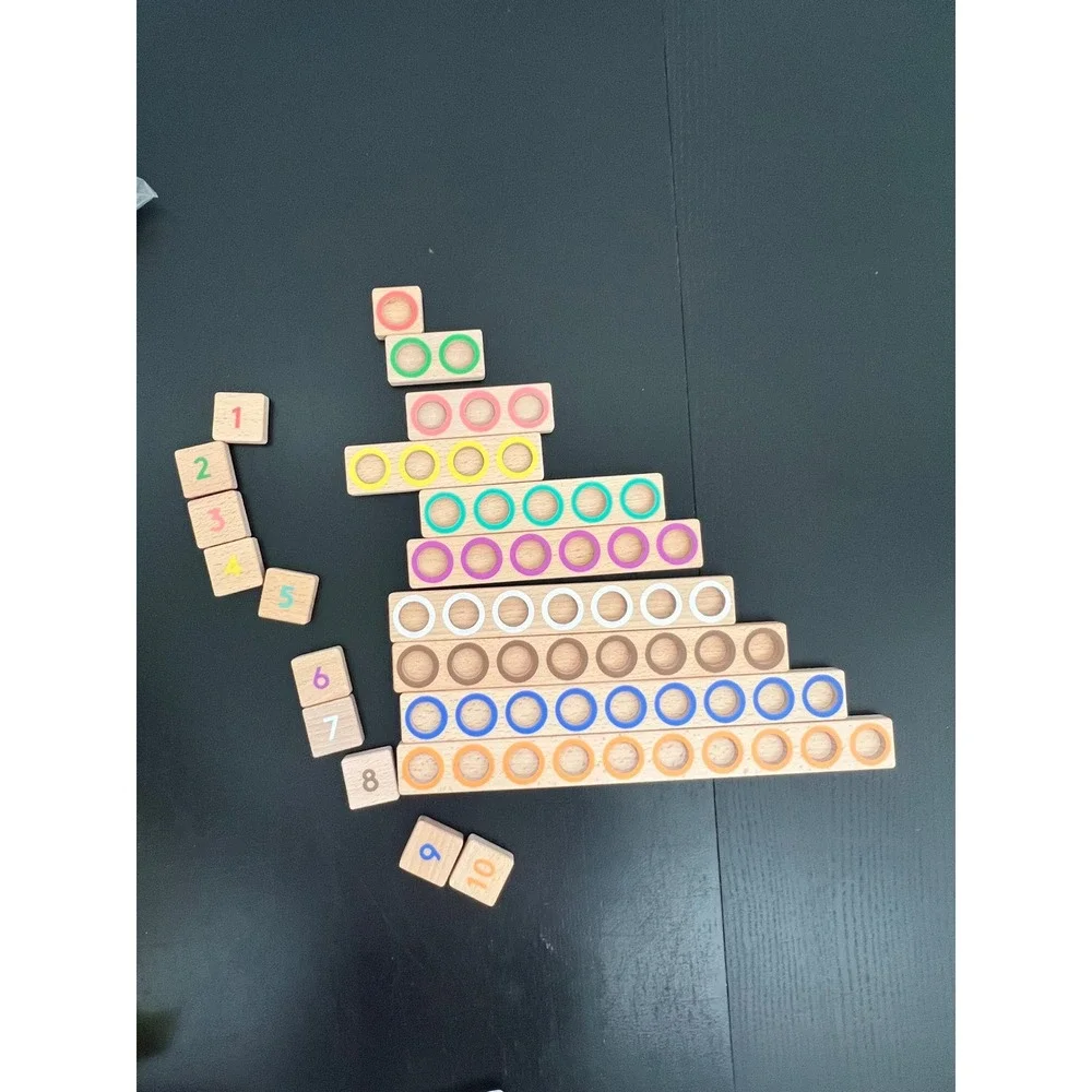Lovevery Montessori Math Bars and Nature Counters Multicolor Problem Solver OS